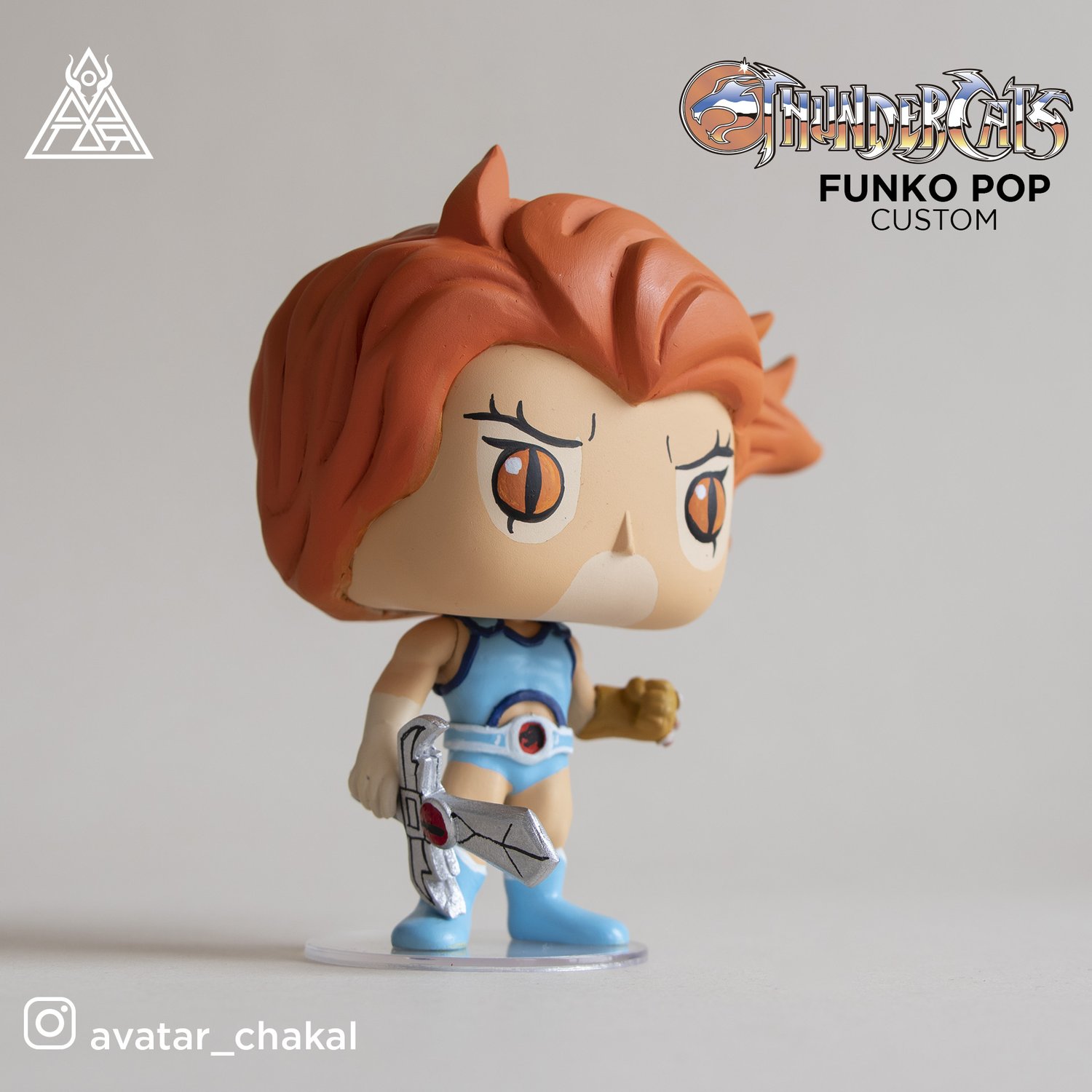 Image of Lion-O Funko pop custom