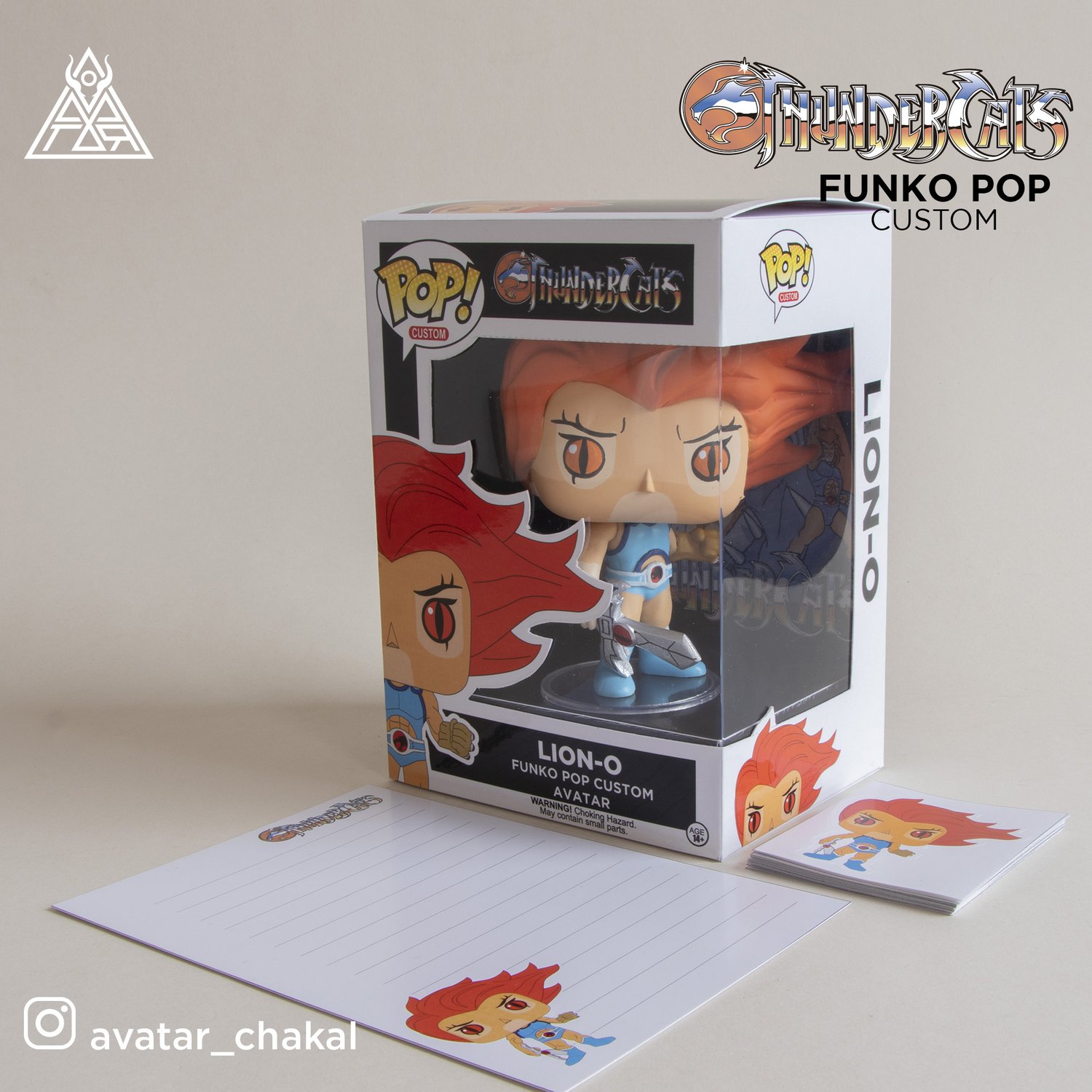 Image of Lion-O Funko pop custom