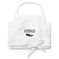 Image 4 of Cooking is my Peaceful Place - White Apron