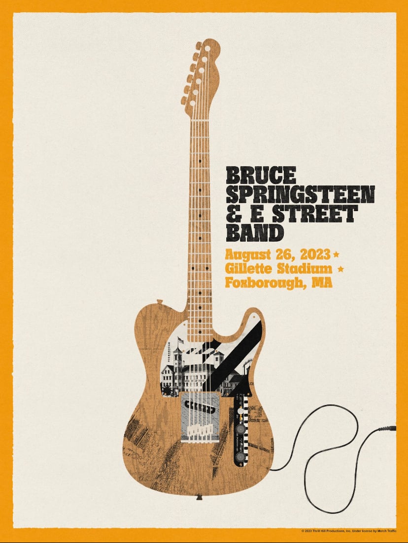 Springsteen 2023 Foxborough August 26 NEEDLE DESIGN