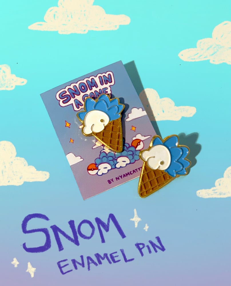 Image of Snom in A Cone Pokemon Enamel Pin