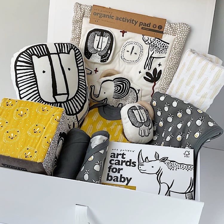 Deluxe Safari New Baby Gift Box London Mummy Stylish, luxury gifts