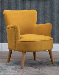 Image 1 of Keira Chair - (Mustard, Burnt Orange)