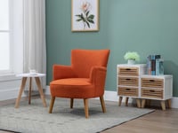 Image 2 of Keira Chair - (Mustard, Burnt Orange)