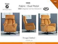 Image 5 of Evoque Recliner - Amber