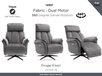 Image 5 of Evoque Recliner - Grey