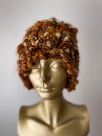 Image 4 of Brown Giant Pom Hat