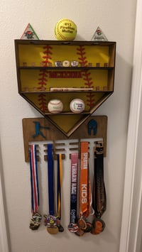 Image 1 of Home Plate Softball or Baseball Ring Display