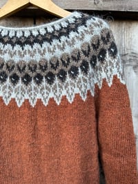 Image 3 of Lorien - Icelandic wool sweater - Rust heather - Ready to ship