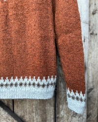 Image 4 of Lorien - Icelandic wool sweater - Rust heather - Ready to ship