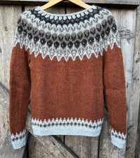 Image 1 of Lorien - Icelandic wool sweater - Rust heather - Ready to ship