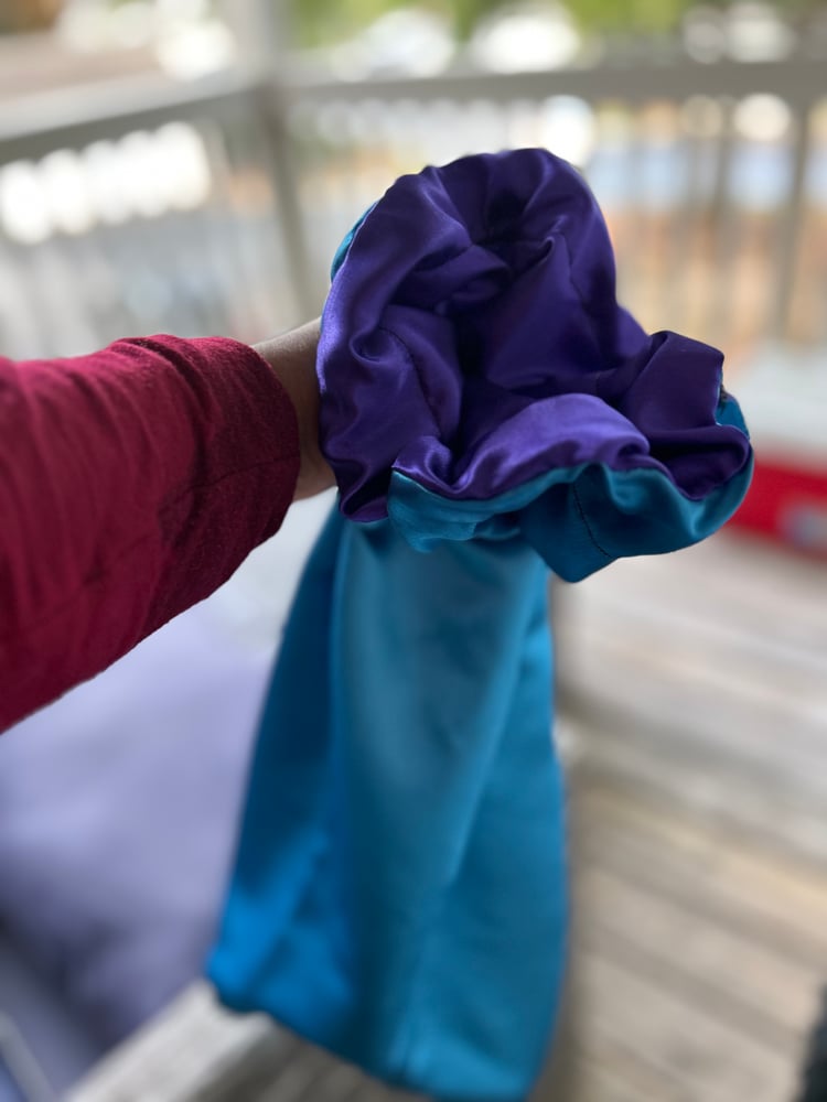 Image of Purple/Blue Braid Bonnet