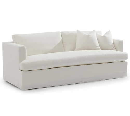 Image of White Slipcover Sofa 