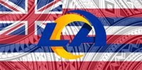 LA Rams Hawaiian Flag