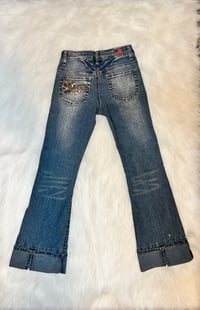 Image 2 of Girls 7 - Y2K Embroidered Bootcut Jeans 