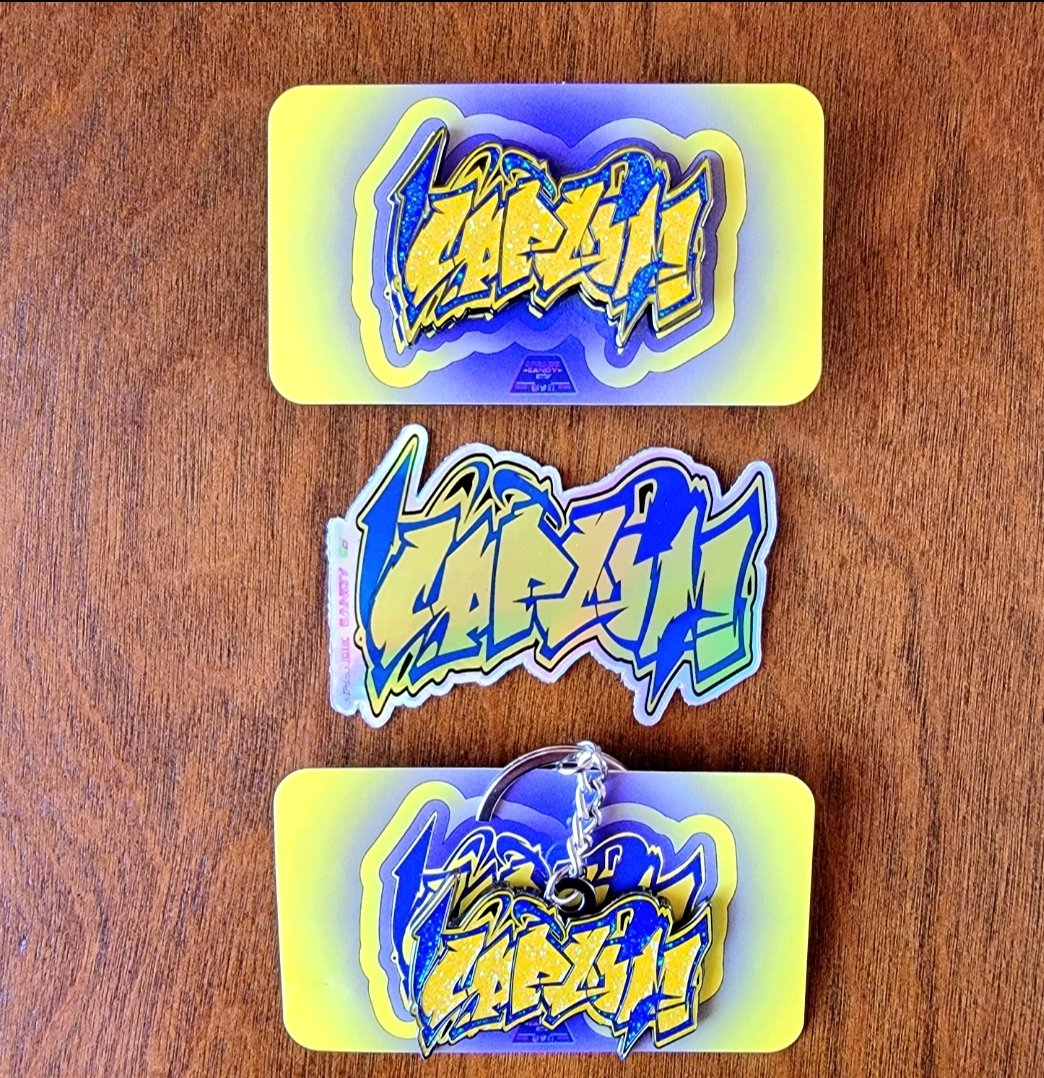 SF 6/Graffiti Pin/Keychain Set | Arcade Candy Co.