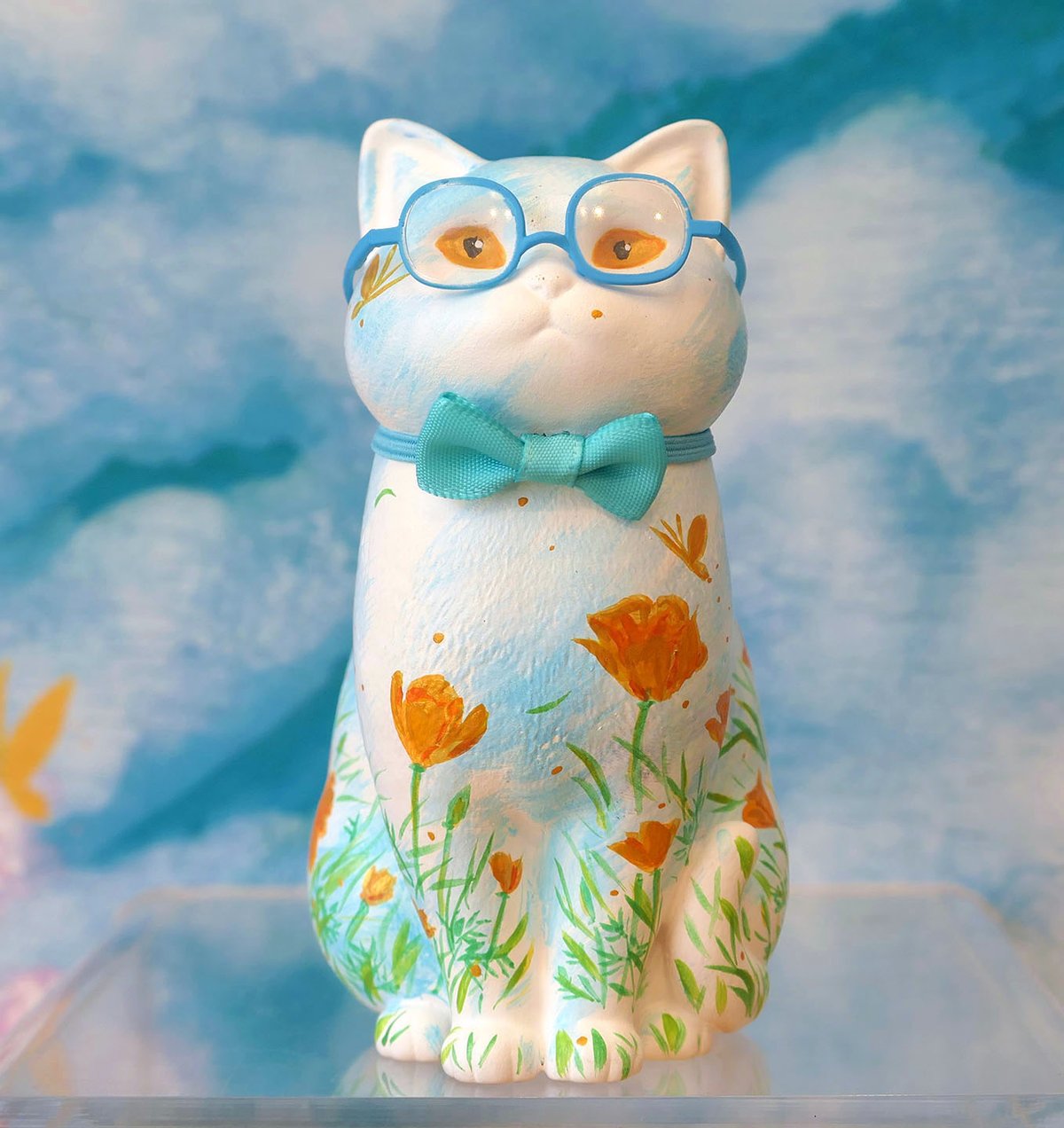 'On Poppy Hill' 1/1 custom cat figure | AIR 2023