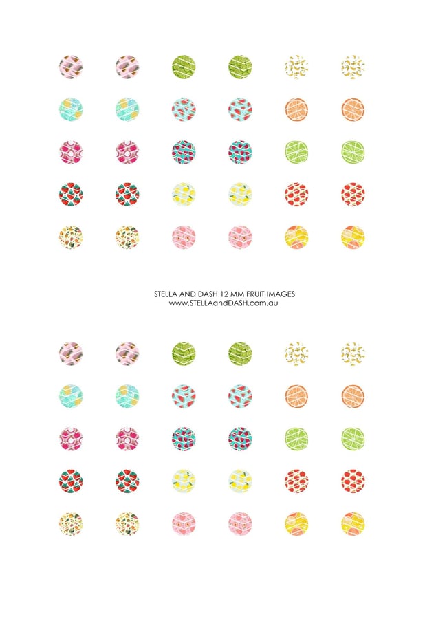 12mm Images Theme: Fruit