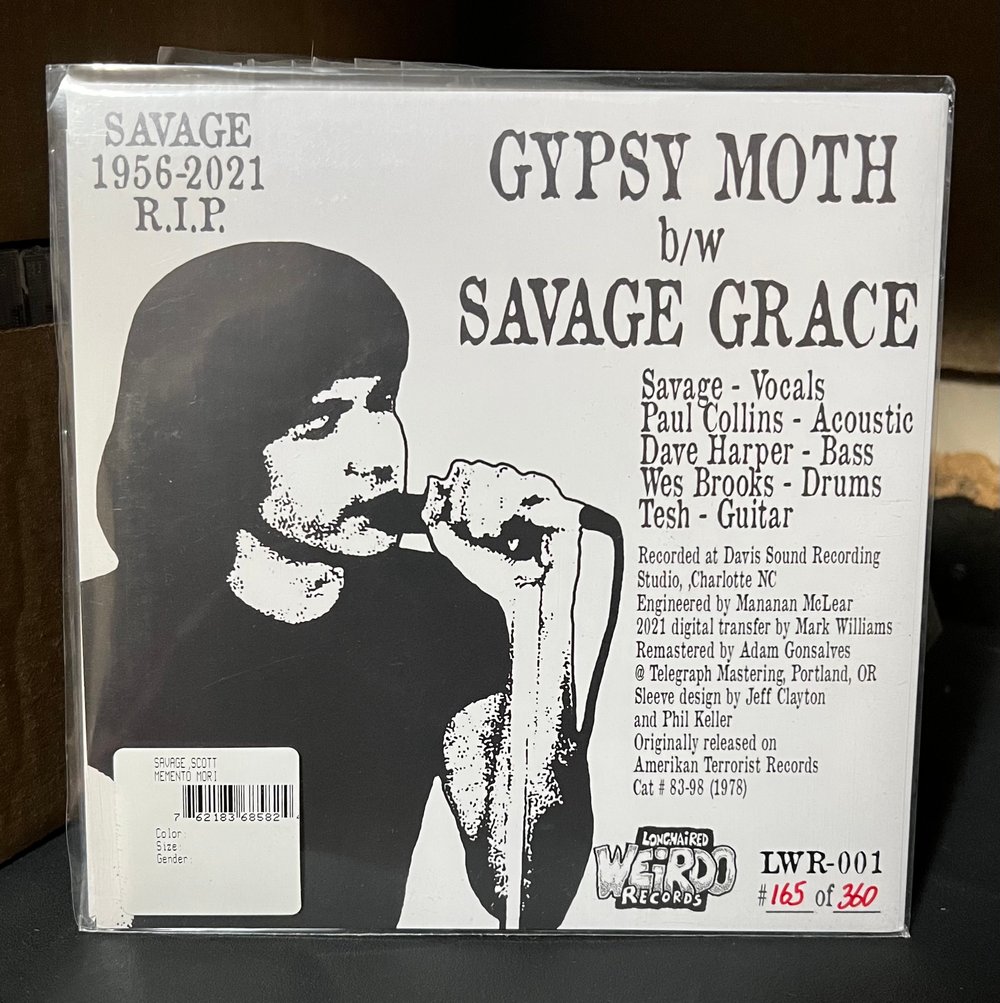 Scott Savage - Memento Mori debut 7” 