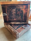 Handmade "The Age of the Offended" CD box and Cadaver keyring. Lim.Ed. 300