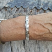 Image 3 of Silver Heart Cuff Bracelet