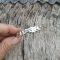 Image 1 of Silver Heart Cuff Bracelet