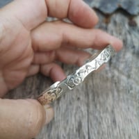 Image 5 of Silver Heart Cuff Bracelet