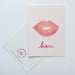 Image of CARTE POSTALE "Bisou"