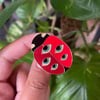 Ladybug enamel pin