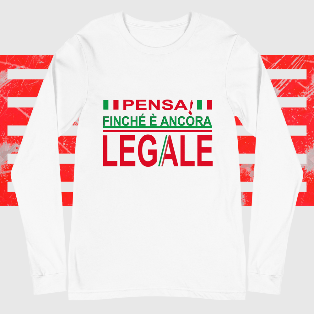 Image of TEE-SHIRT COTON LAVE UNISEXE "PENSA" ITALIE