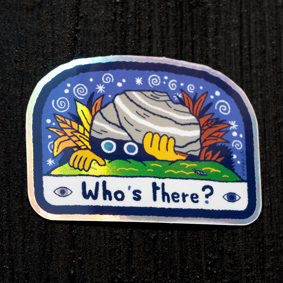 Image of Who's there ? - Holographic sticker