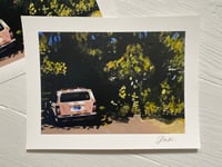 Image 1 of Signed/Hand Embellished Volvo Print (9" x 12")