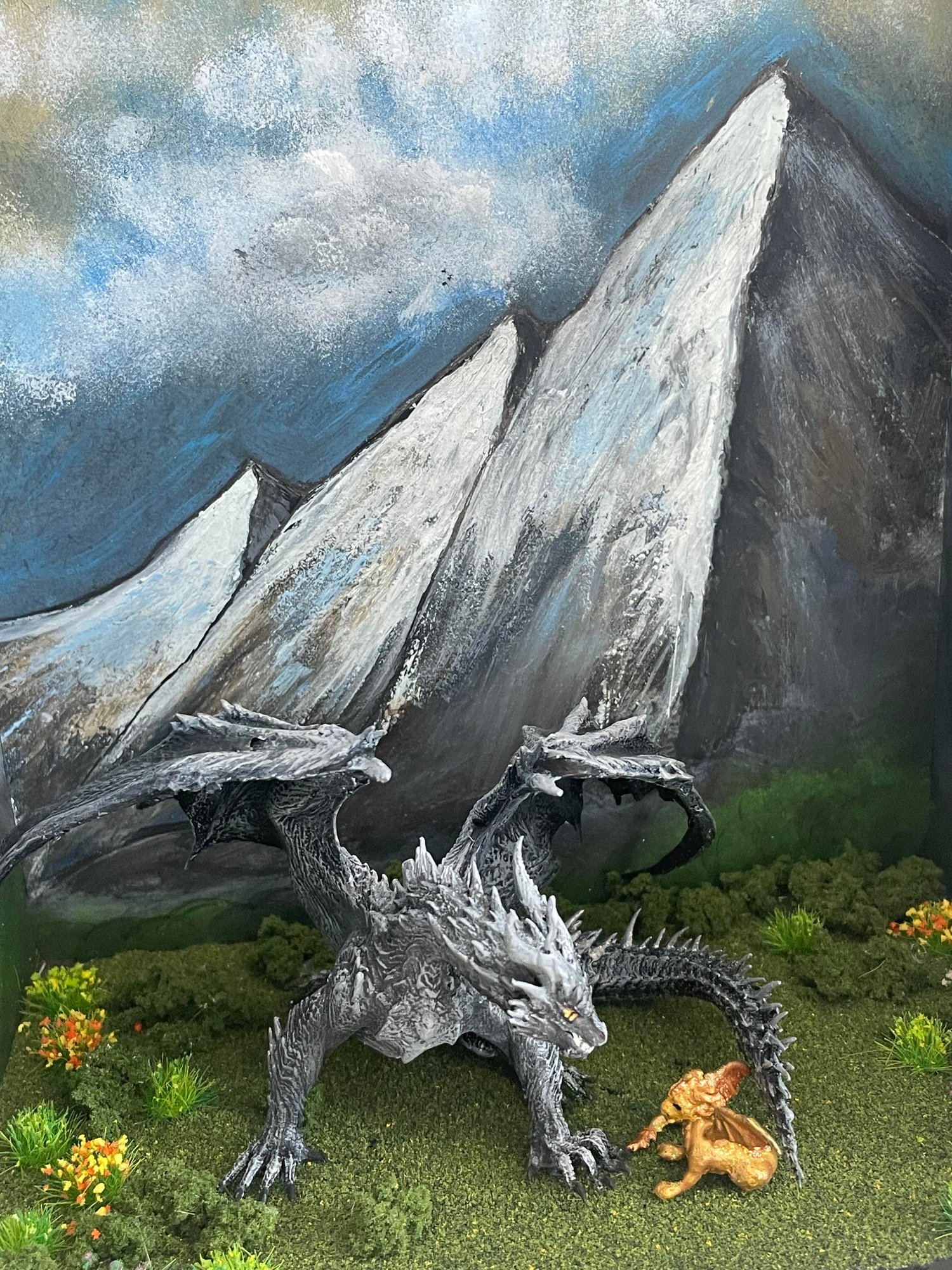 Image of Officially Licensed Fourth Wing Tairn &  Andarna book nook