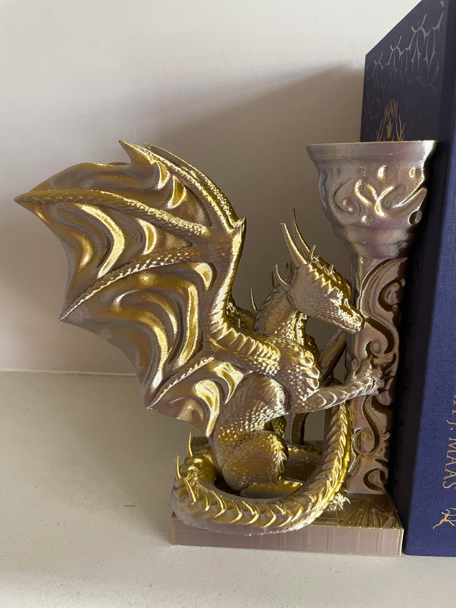 Image of Duel chrome shift dragon book ends