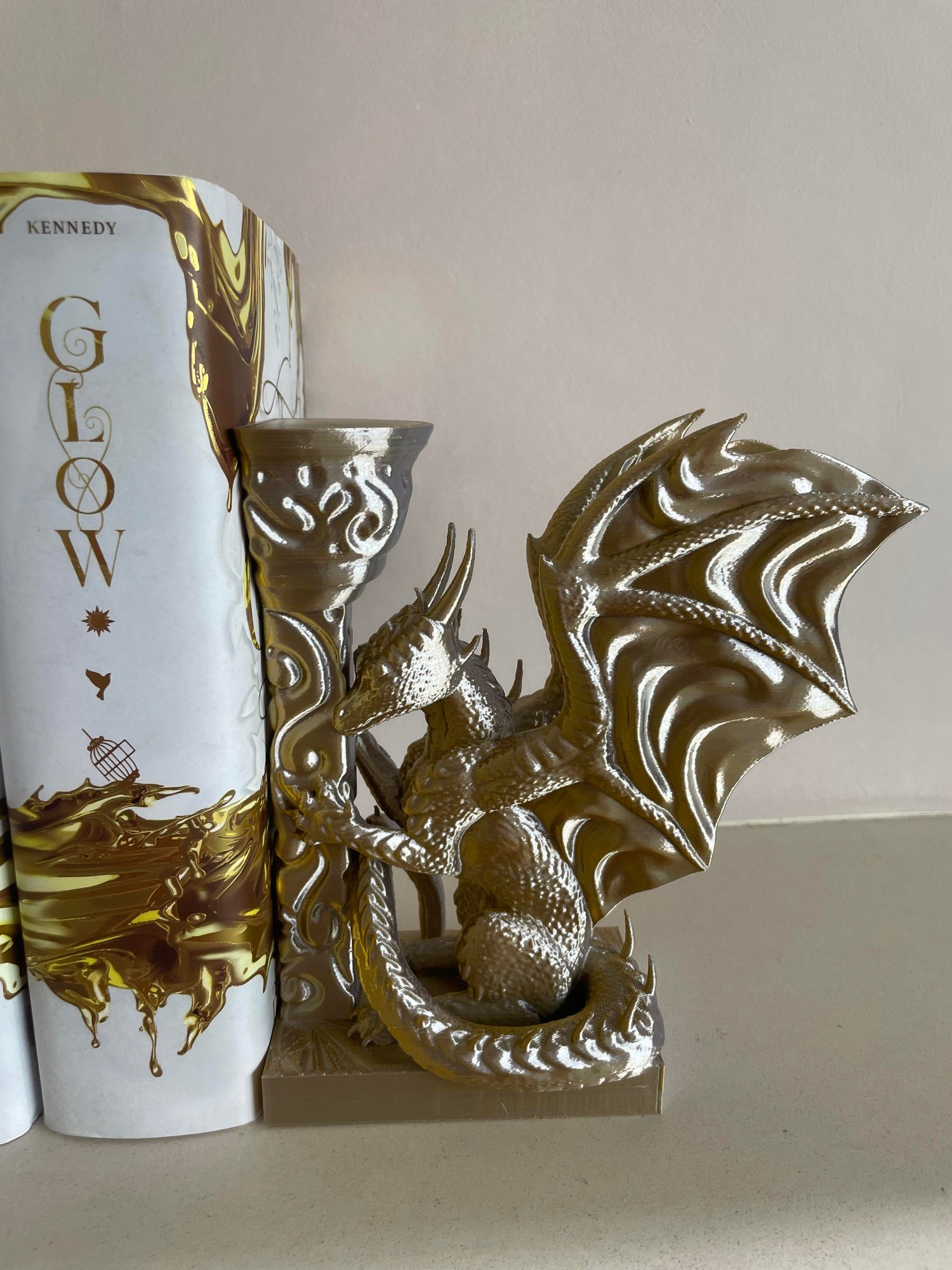 Image of Duel chrome shift dragon book ends