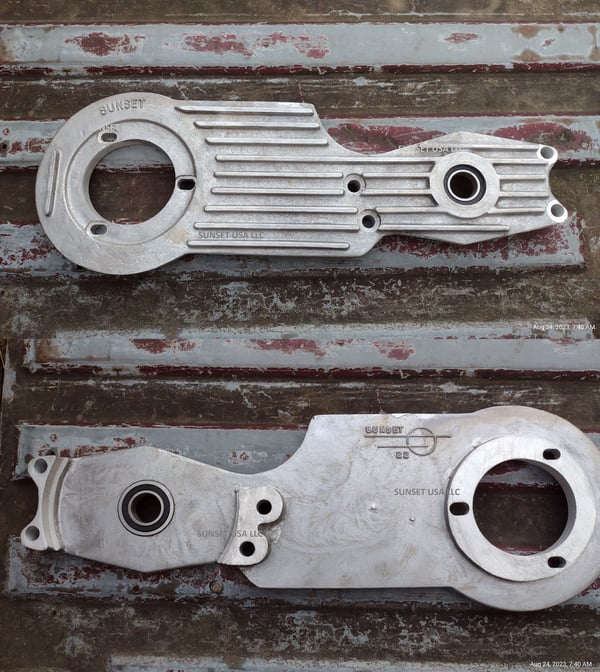 Image of SUNSET Drive Plate Late Panhead/Shovelhead