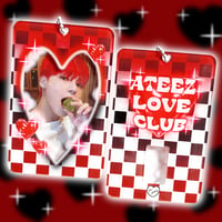 Image 1 of Ateez Love Club Acrylic Photocard Holder