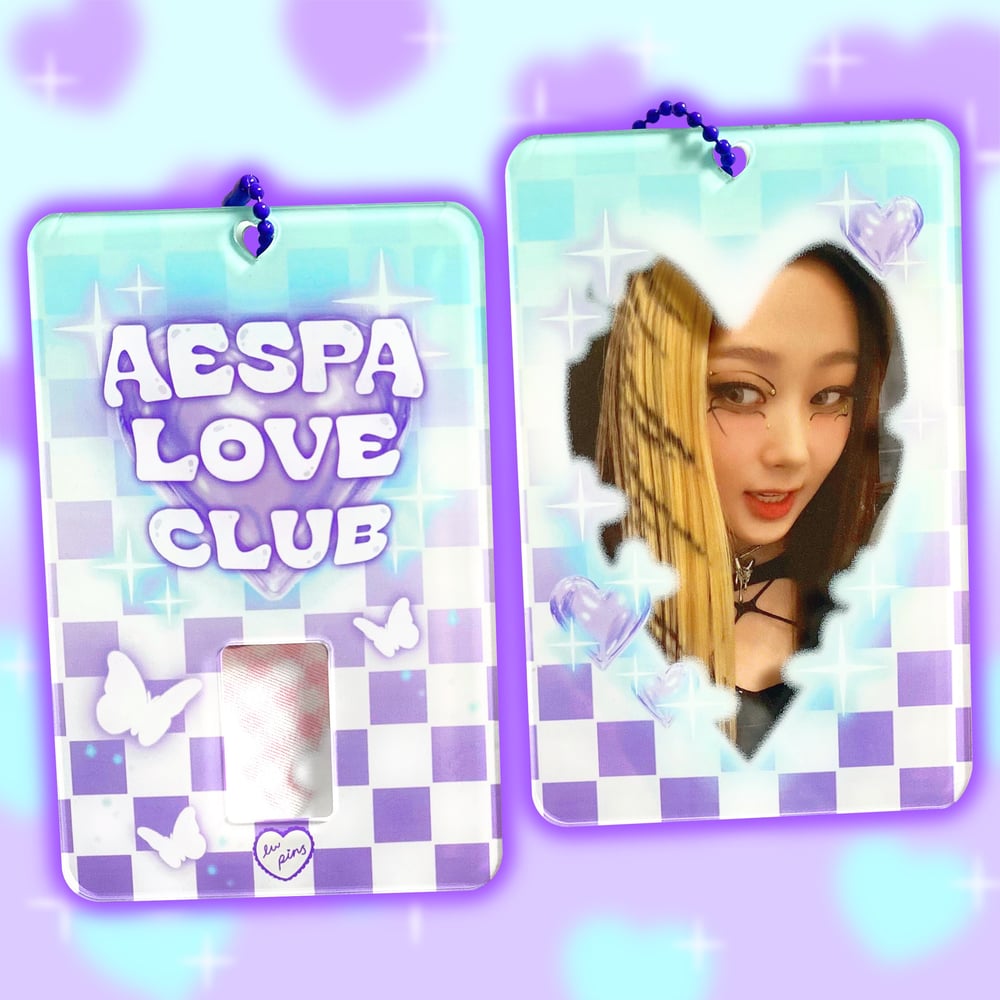 Aespa Love Club Acrylic Photocard Holder