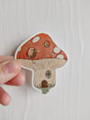 Mushroom Home Sticker
