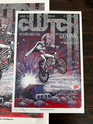 CLUTCH Gig Posters 2023 Fort Lauderdale Florida