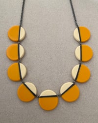 Image 1 of NEW mustard circles chain necklace