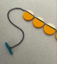 Image 2 of NEW mustard circles chain necklace