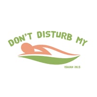 Image 4 of Don't Disturb My Peace - Green & Peach