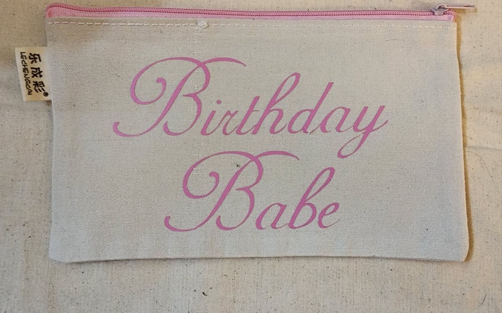 Image of Birthday Zipper Bag