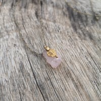 Image 2 of Morganite Gold Amulet