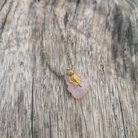 Image 4 of Morganite Gold Amulet