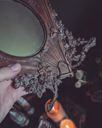 Image 2 of Victorian Bronze fan mirror 