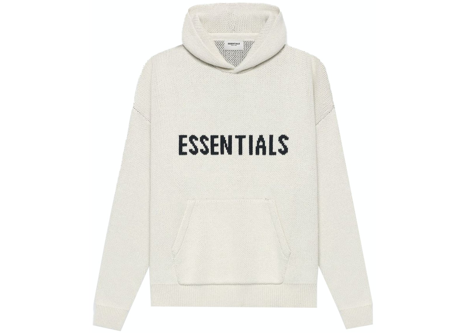 Fear of God Essentials Knit Pullover Hoodie Light Heather