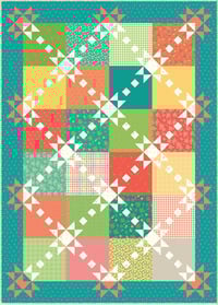 Image 1 of Sashiko Stars Kit in Gingham Cottage