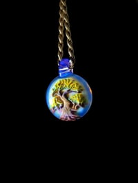 Image 1 of Bonsai tree pendant with lucid bale & backed with ghost.